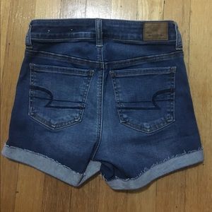 Ae size 2 high waisted denim shorts